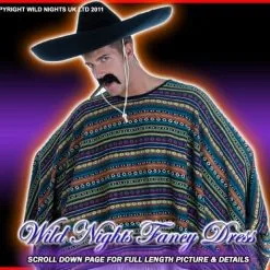 Funshack Mens Wild West Mexican Poncho