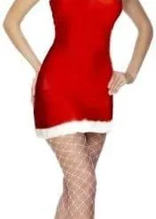 Smiffys SEXY MISS SANTA RED SPANDEX