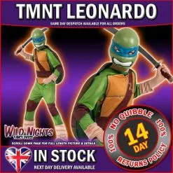 Rubies TEENAGE MUTANT NINJA TURTLE LEONARDO LGE AGE 8-10