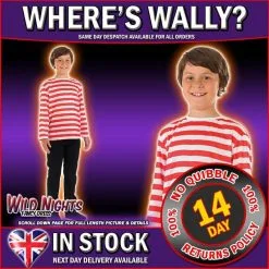 Funshack Wally Red & White Jumper Costume